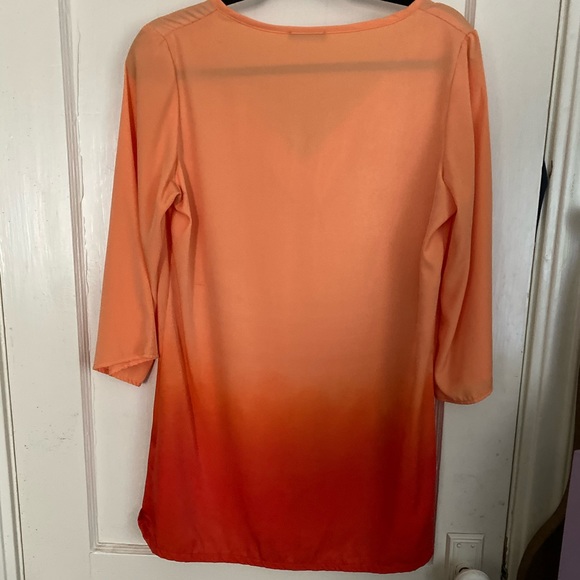 Orange ombré shift dress - Picture 3 of 3